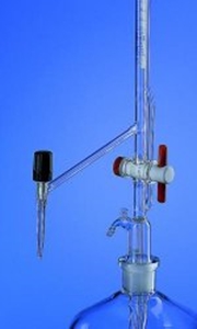 Immagine di BURETTE DI PELLET CON RUBINETTO P.T.F.E.